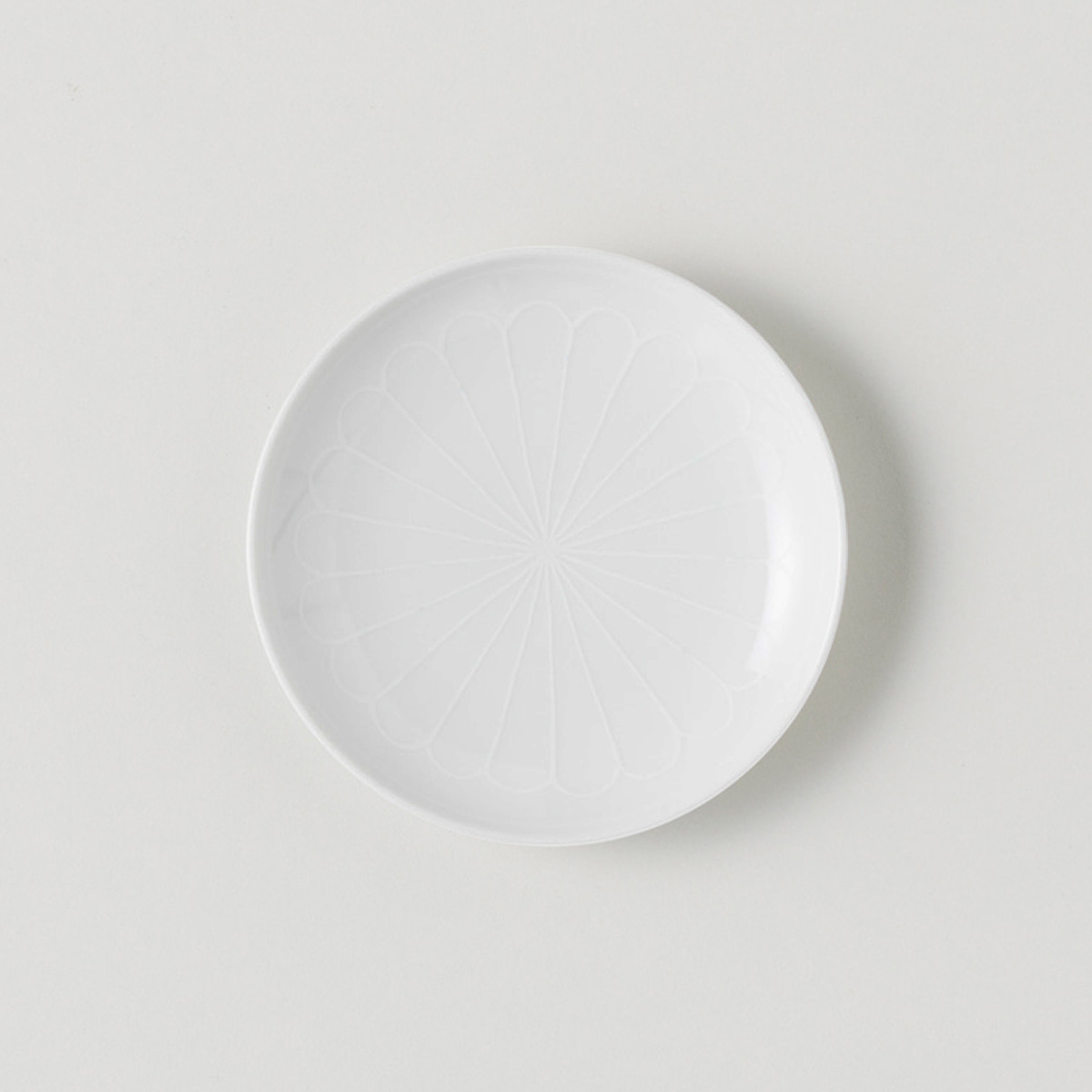 〈在庫限り〉【波佐見焼】 BARBAR 蕎麦猪口大辞典 和文/白 小皿 菊弁文