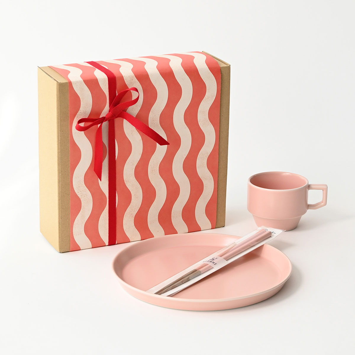 波佐見焼を楽しむ 毎日のうつわとお箸のセット（2色展開）｜HESTA LIFE限定ギフト