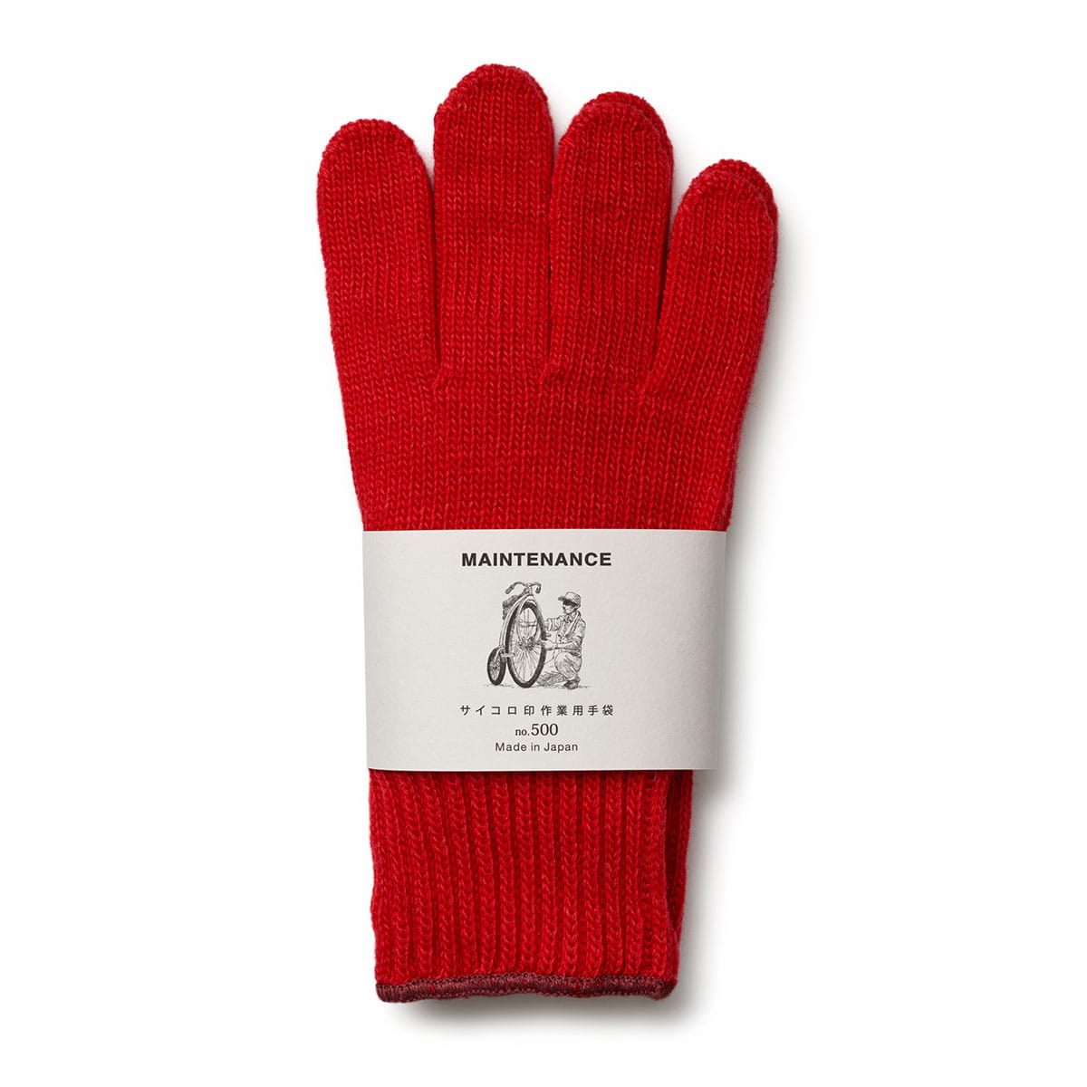 【石川メリヤス】サイコロ印 No.500 作業用手袋 自転車・バイクなどのメンテナンス作業向け