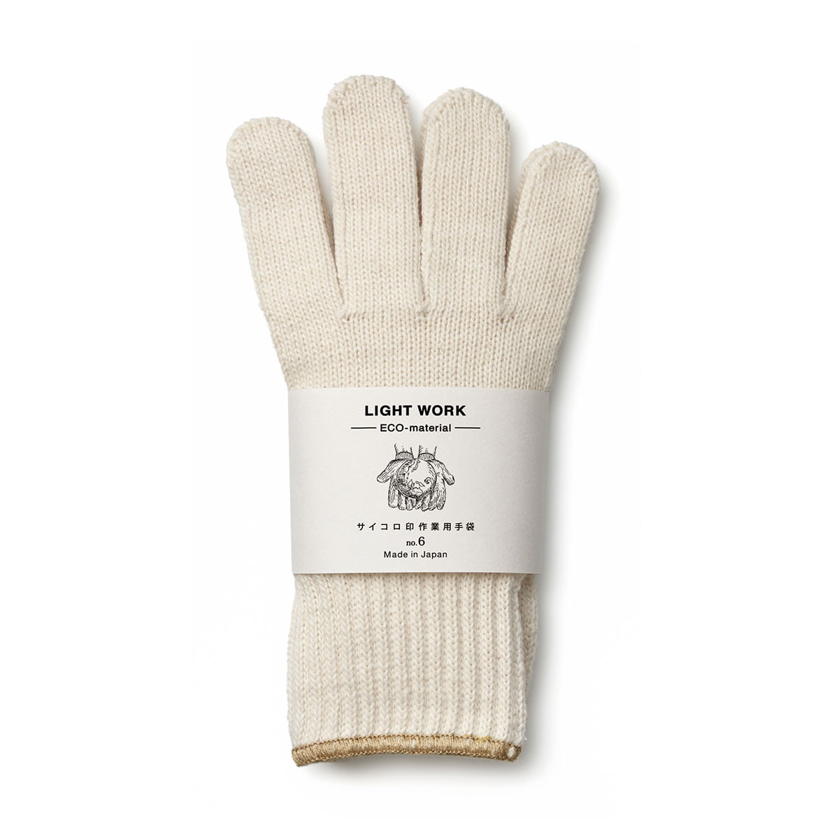 【石川メリヤス】サイコロ印 No.6 作業用手袋 軽作業向け