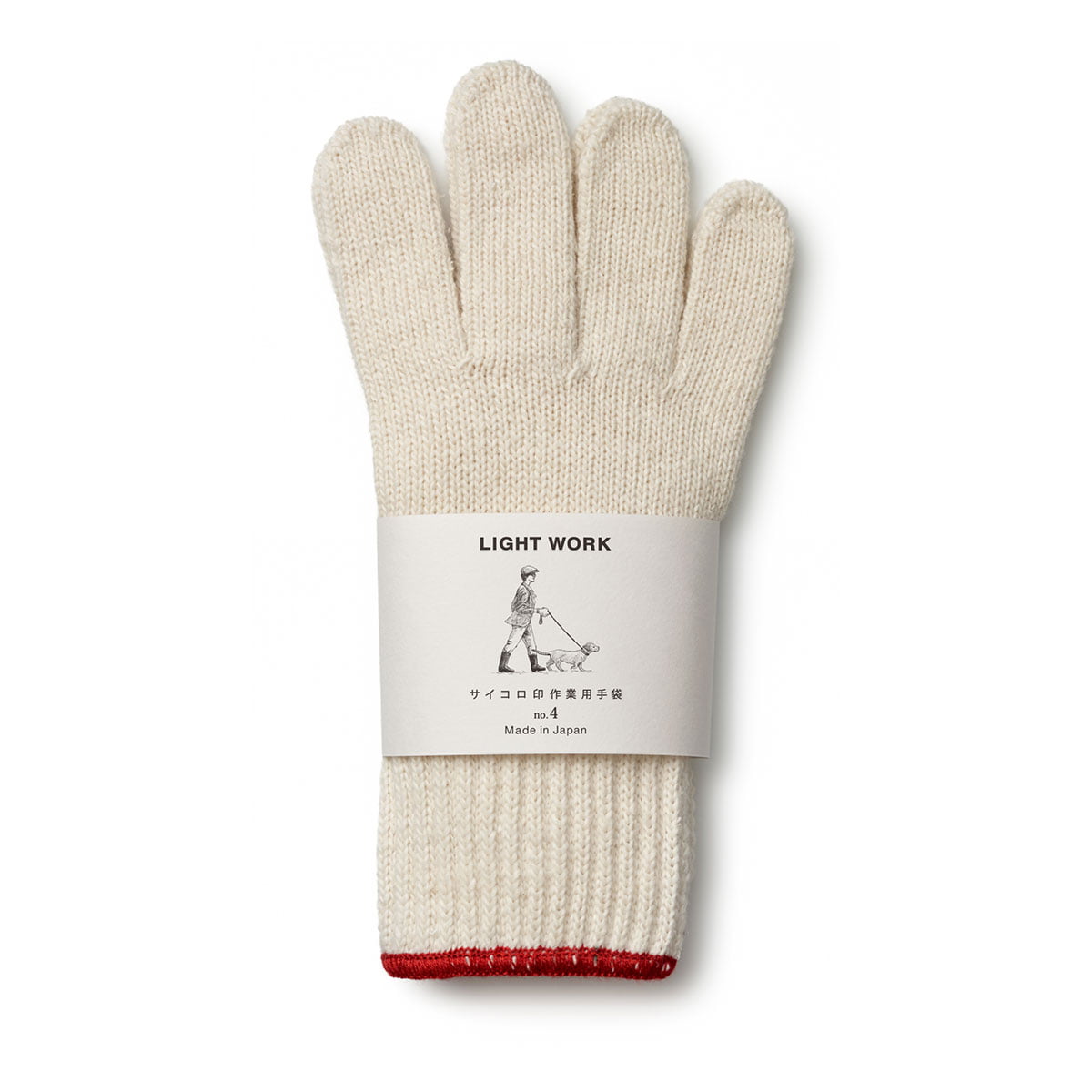 【石川メリヤス】サイコロ印 No.4 作業用手袋 軽作業向け