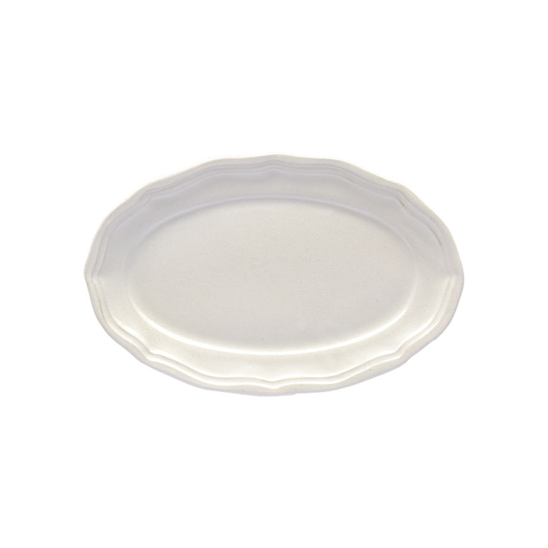 【益子焼】THE HARVEST ラ・モワッソン ビストロ 29cm オーバルプレート ホワイト