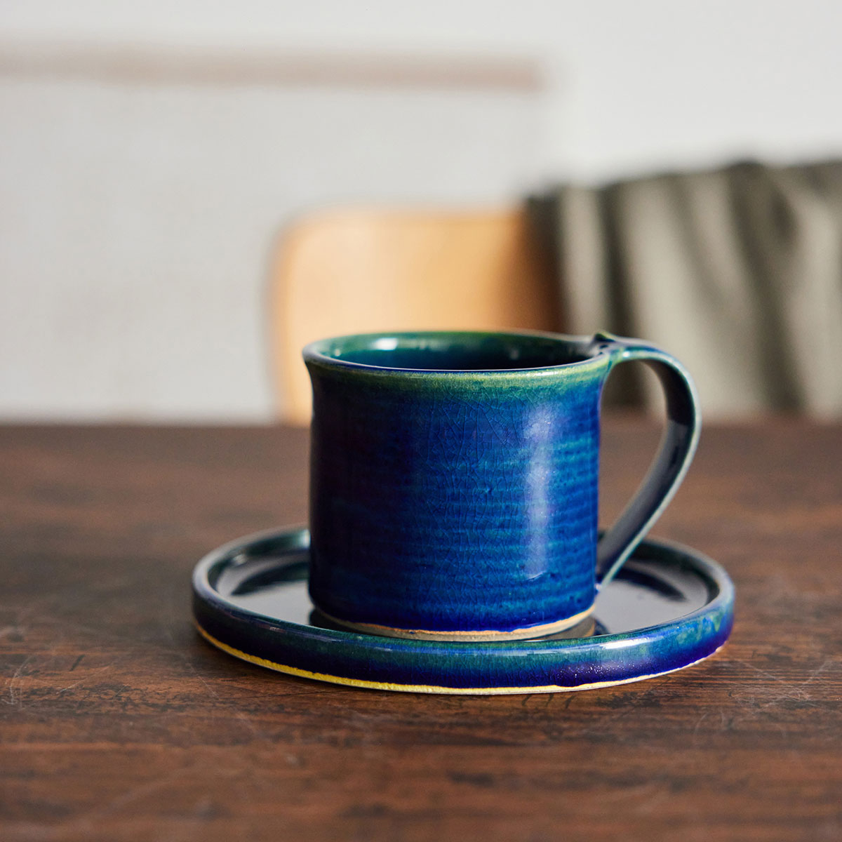 【信楽焼】utsuroi - うつろい - マグ＆切立皿セット Abyss（アビス）