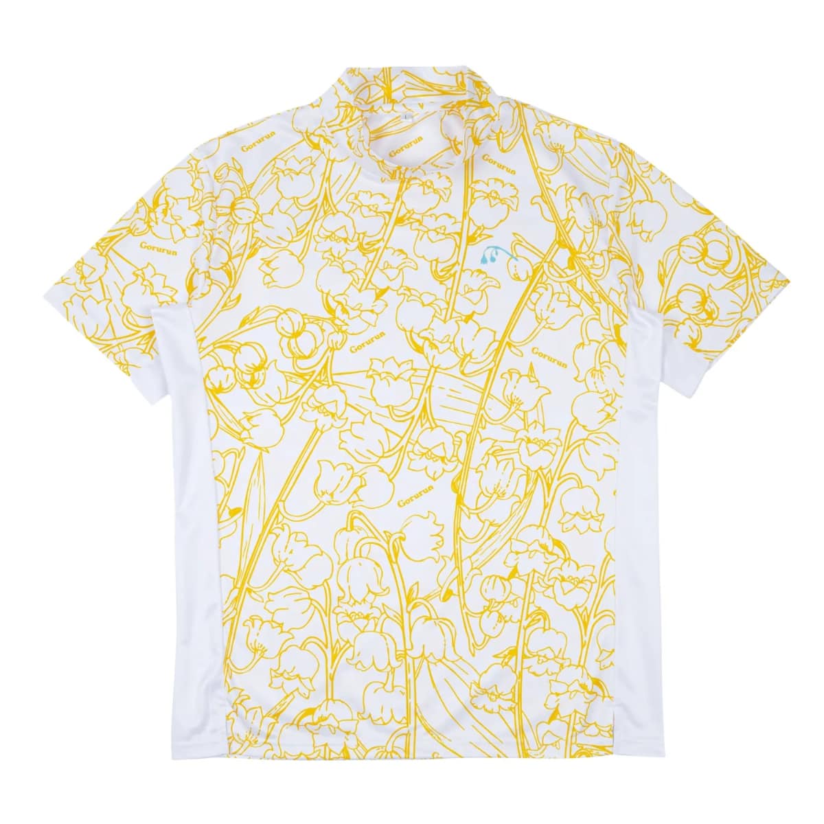 スズラン スケッチ モックネック（ユニセックス）イエロー　Mサイズ｜Gorurun × HESTA LIFE