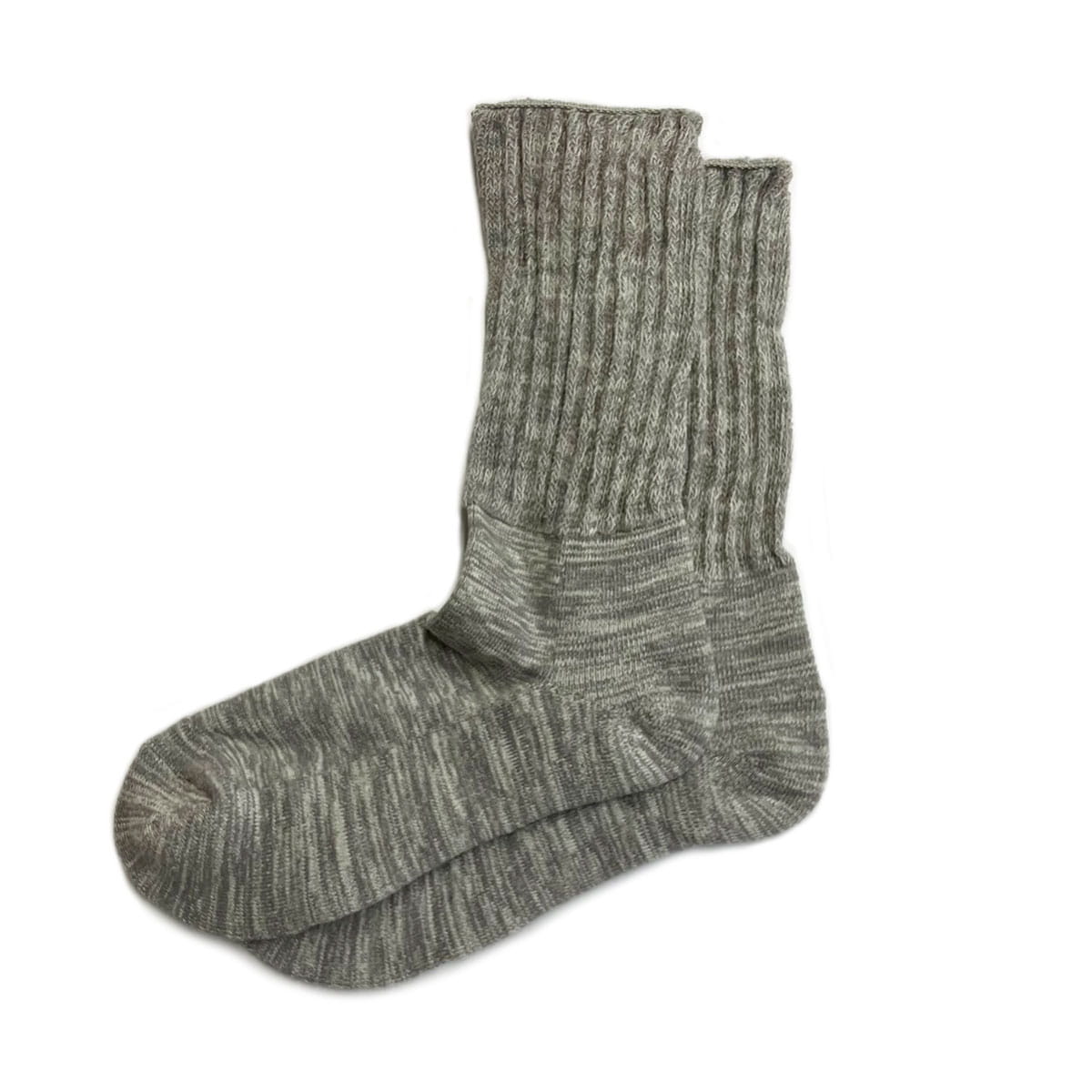 【Kontex】履くタオル 靴下 Mix グレー (S/Mサイズ展開)