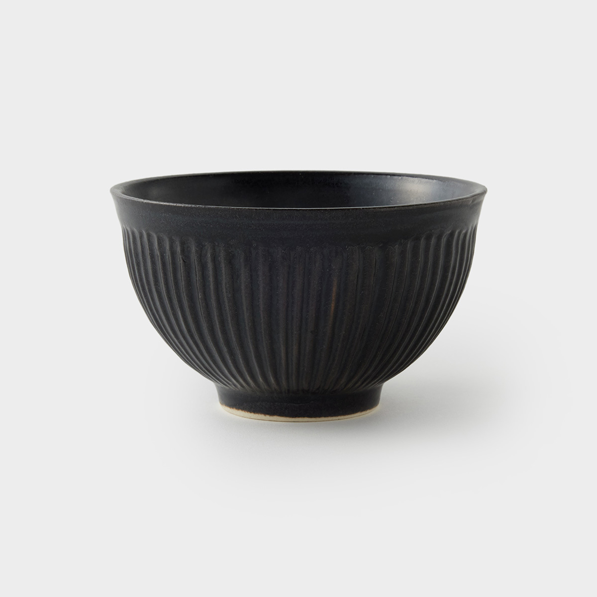【SALIU】飯碗 しのぎ 黒 美濃焼