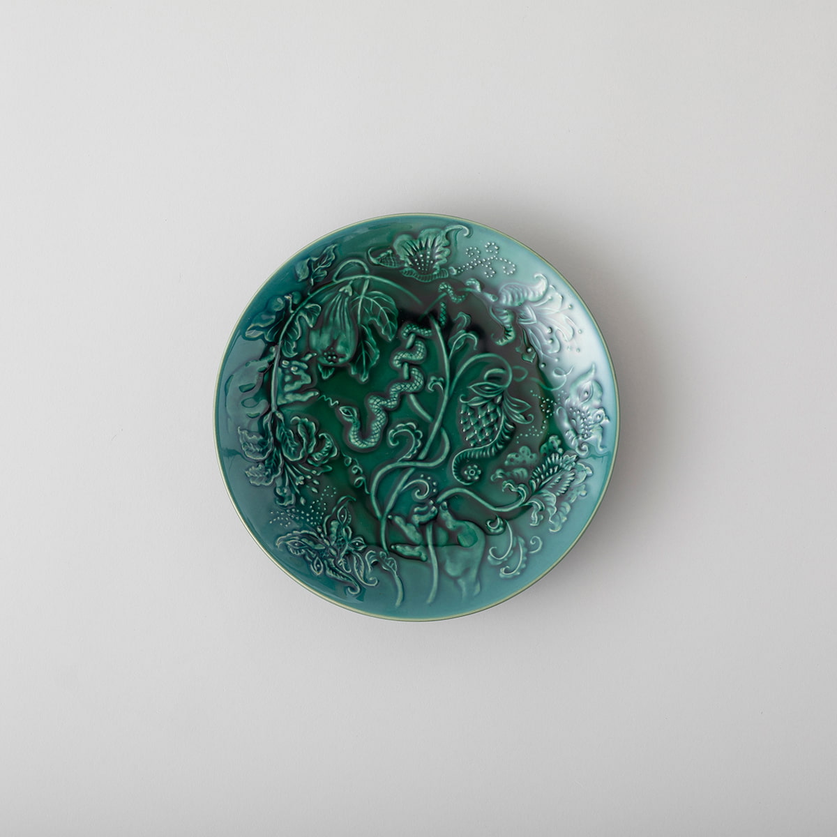 【有田焼】 BARBAR eden プレート 21cm 深森