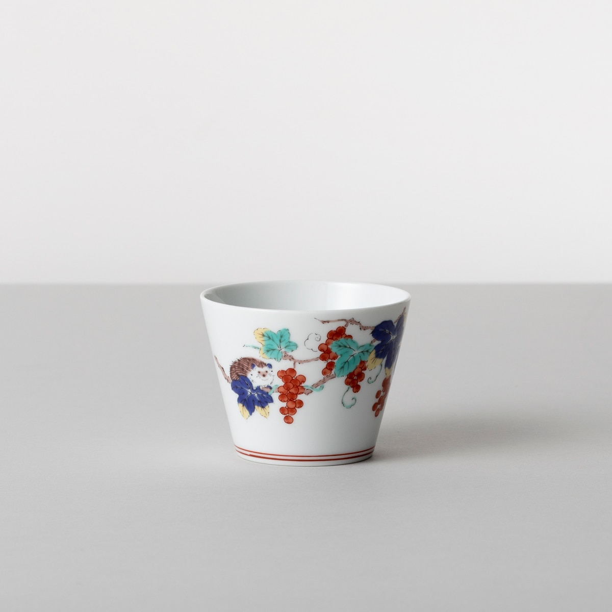 【波佐見焼】 BARBAR 蕎麦猪口大事典 色絵 そばちょこ ピグミーヘッジホッグ