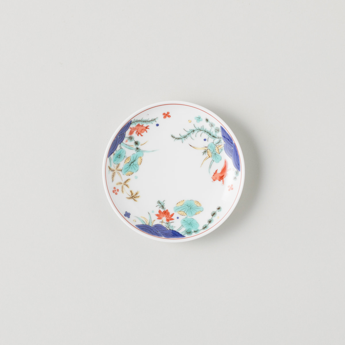 【波佐見焼】 BARBAR 色絵 小皿　ウーパールーパー