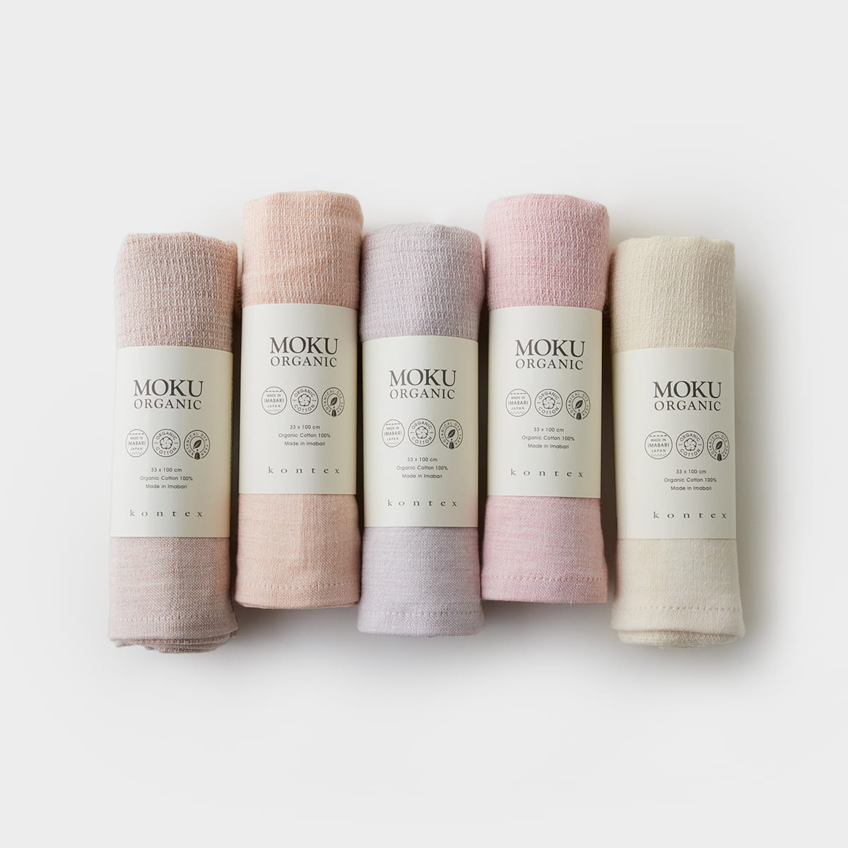 自然素材で染め上げた オーガニックなコットンタオル（5色展開）｜MOKU ORGANIC / Kontex