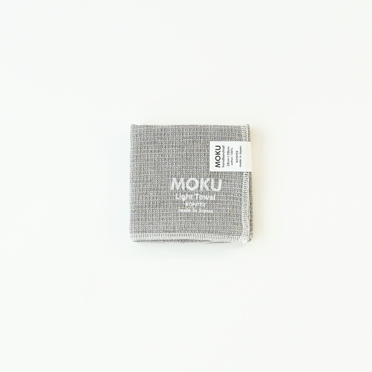 薄くてすぐ乾く　コンパクトなハンカチタオル　グレー｜Kontex - MOKU