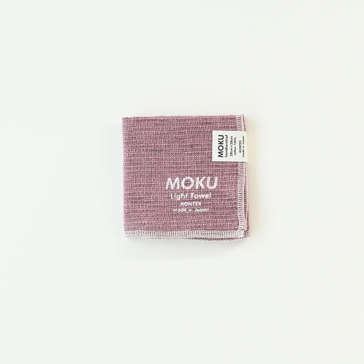 薄くてすぐ乾く　コンパクトなハンカチタオル　ピンク｜Kontex - MOKU