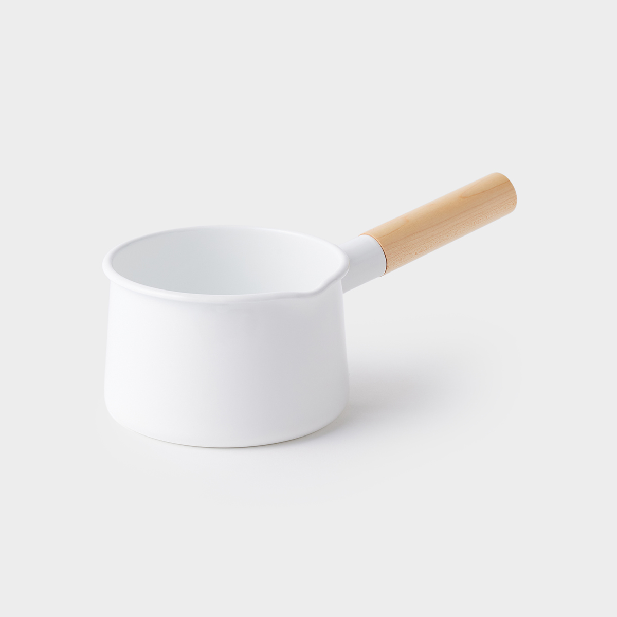 長く使える白い琺瑯ミルクパン 15cm｜FORMLADY - kaico