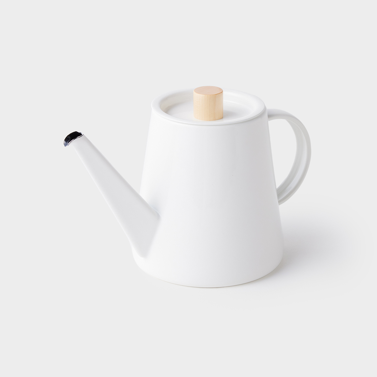 【kaico】 ドリップケトル 琺瑯 ホワイト 23cm