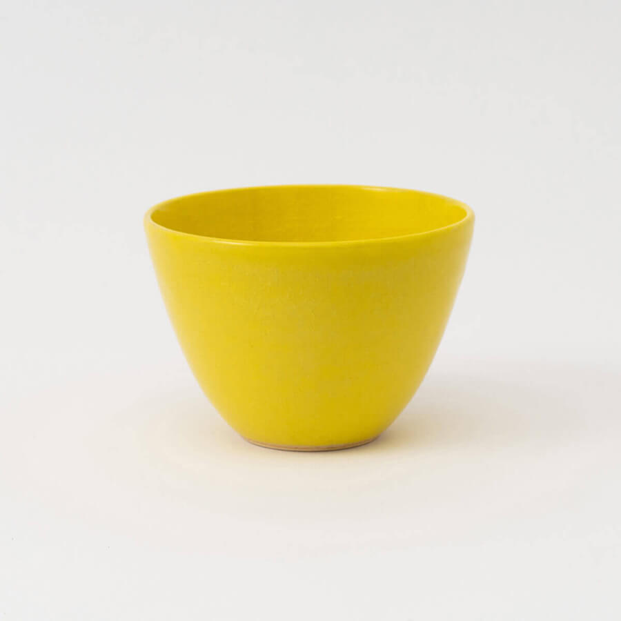 【信楽焼】THE HARVEST  CRAZE  ボウル  13cm  イエロー