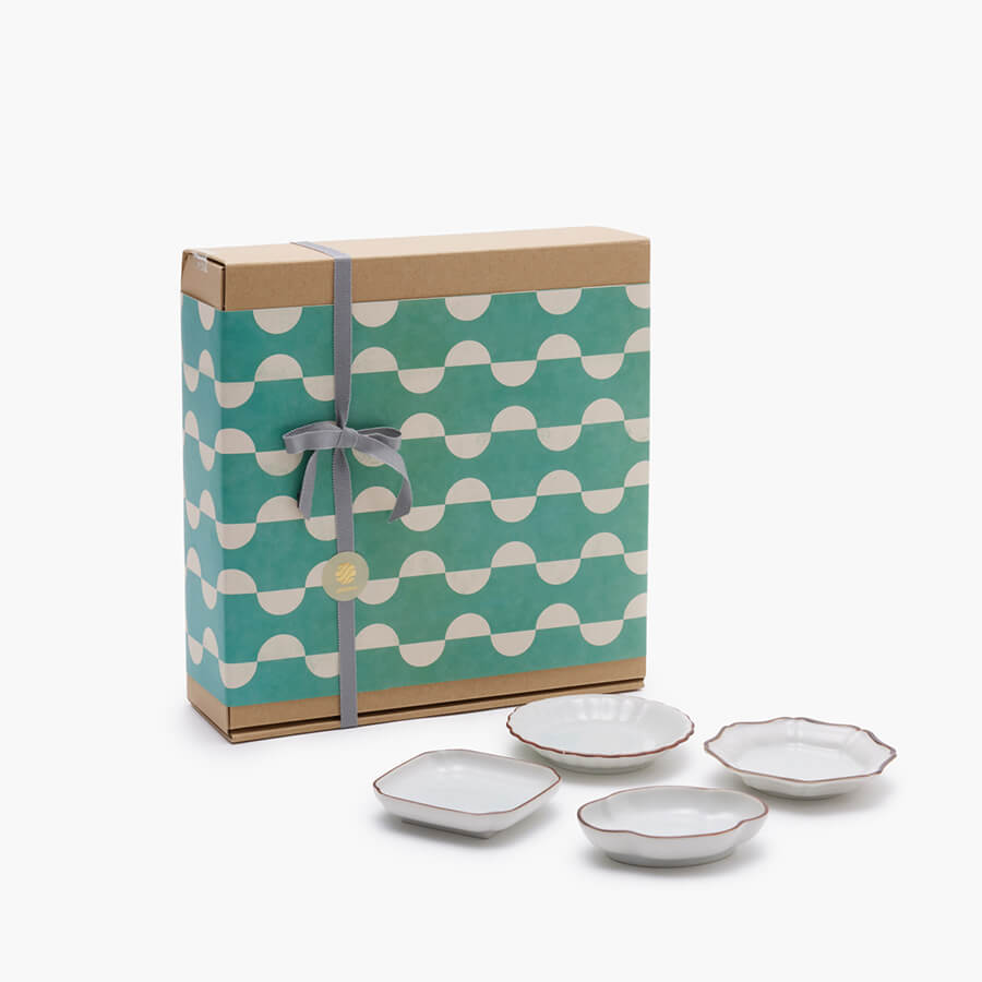 うつわ好きな方へ  九谷焼 クラウドナインの小皿 4種セット｜HESTA LIFE限定ギフト