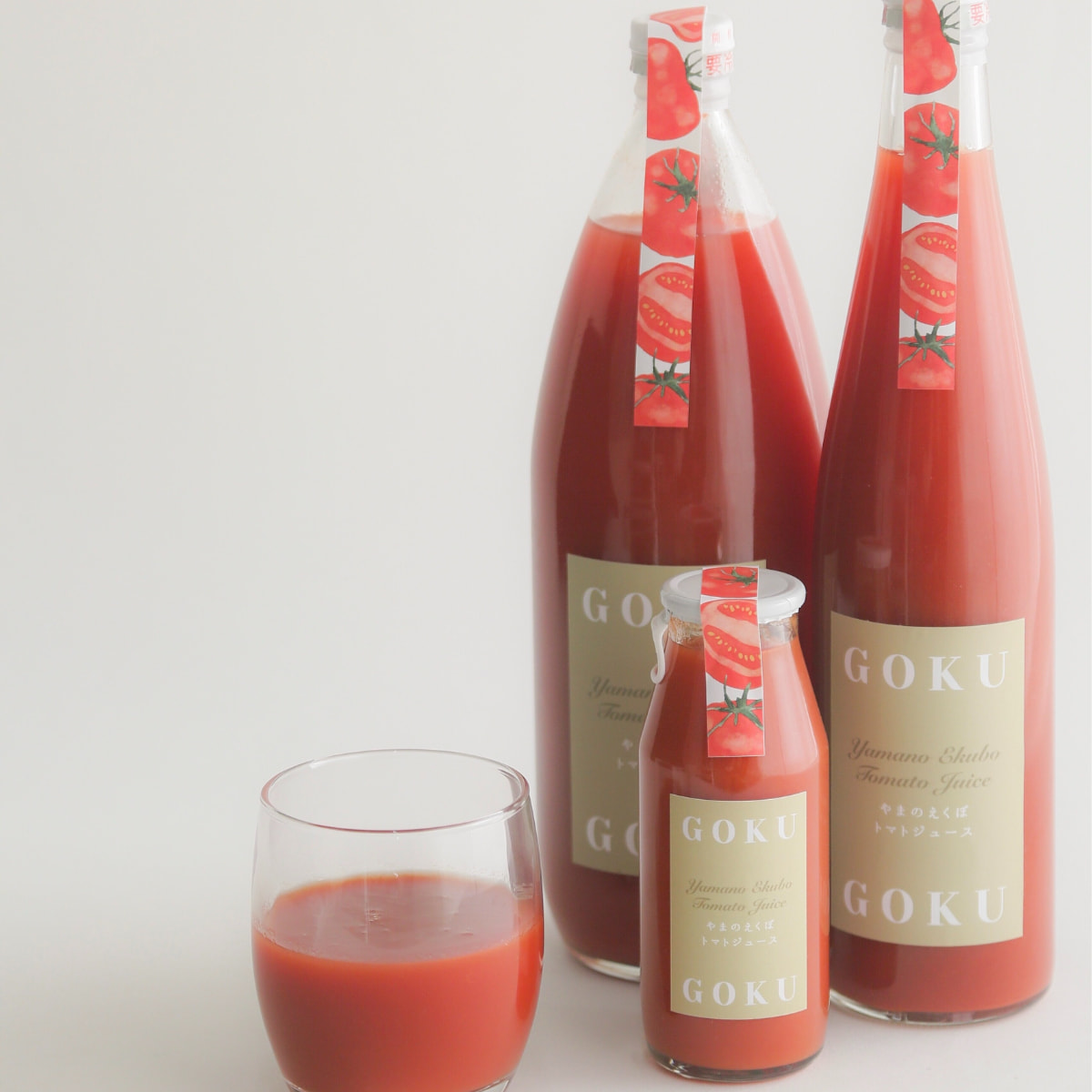 贅沢無添加！やまのえくぼトマト100％ジュース「ＧＯＫＵ ＧＯＫＵ（ゴクゴク）」 500ml 2本入りギフト ｜パレス松風セレクト