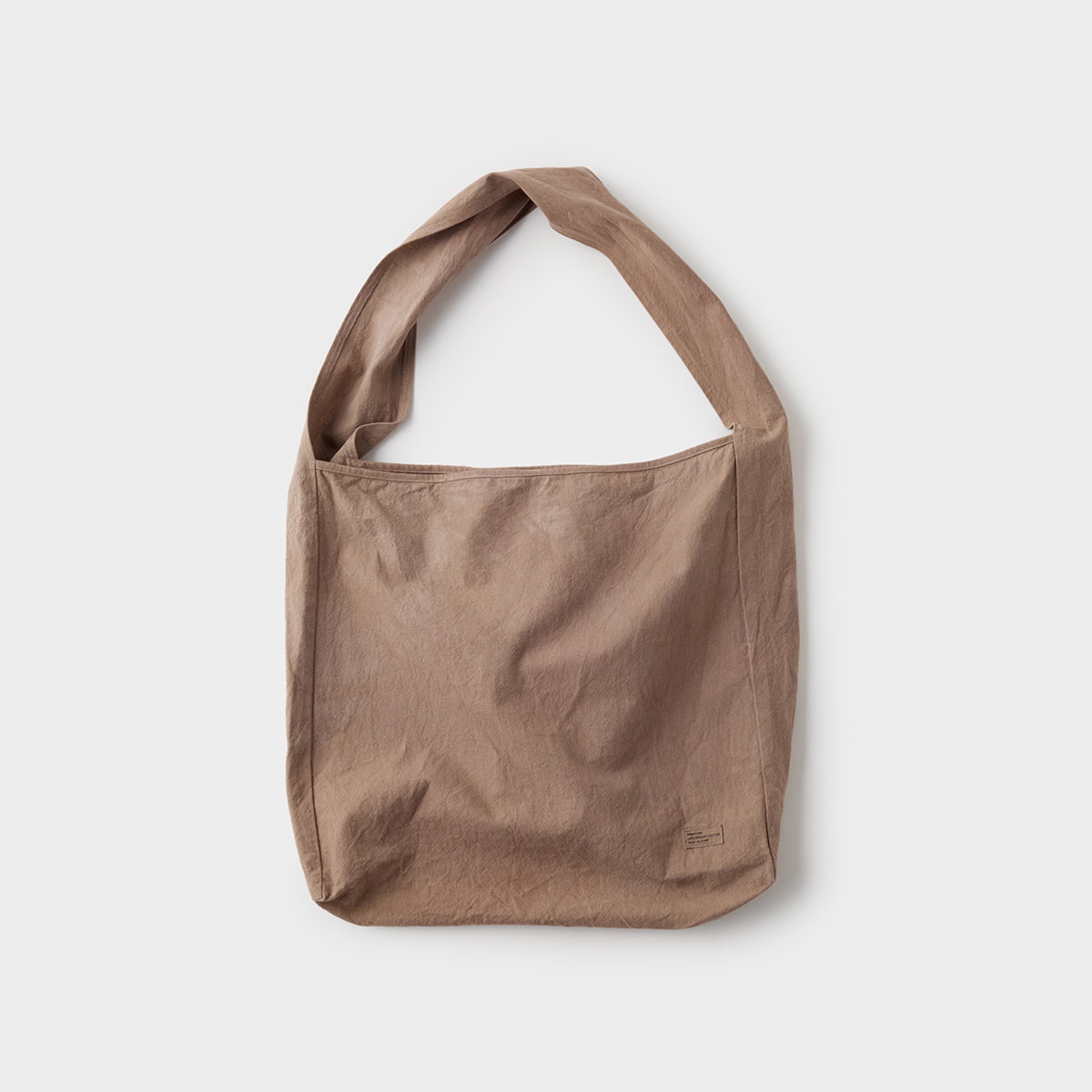 【organicsta】ORGANIC COTTON CANVAS MARCHE BAG 草木染め/琵琶の葉 ショルダーバッグ