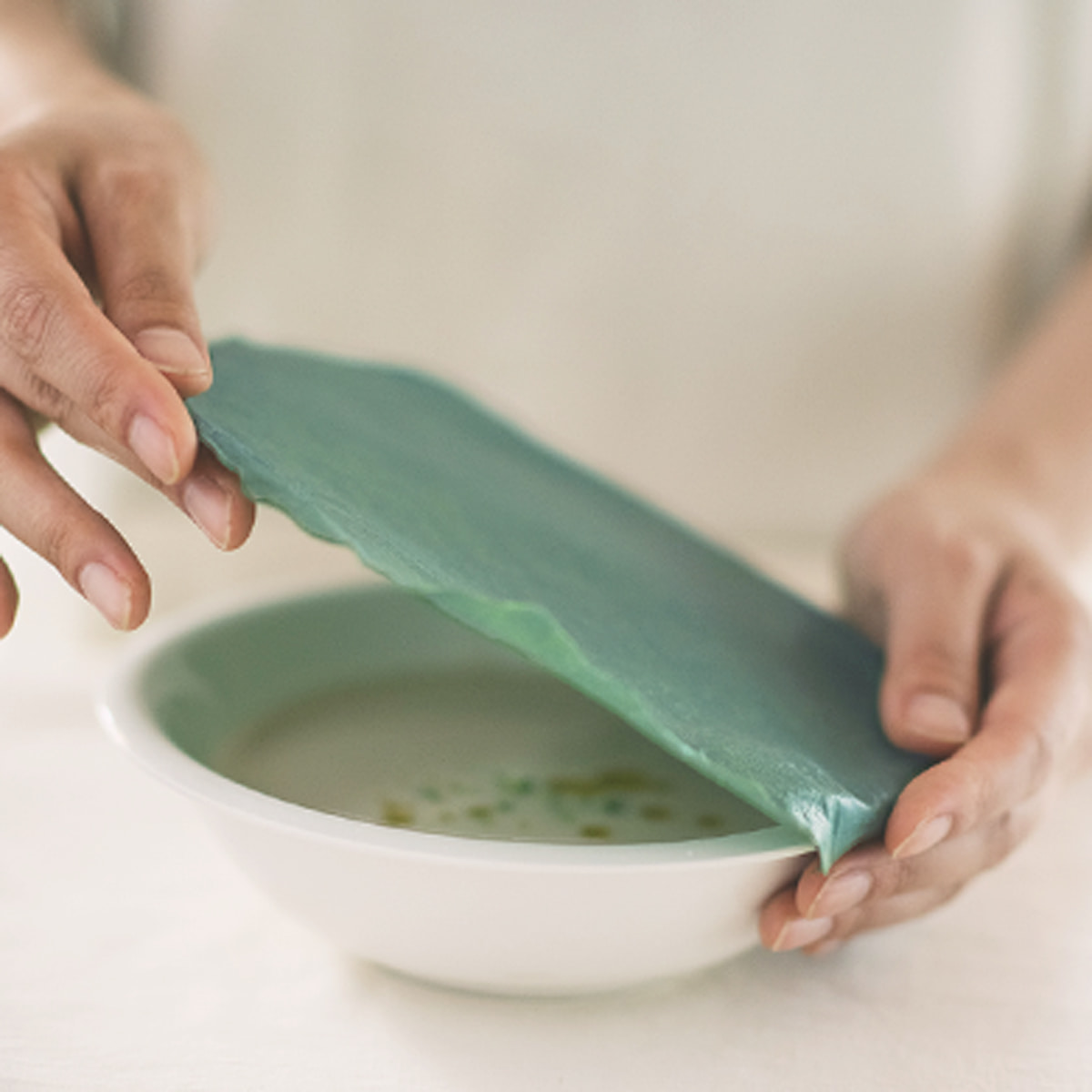 【aco wrap】繰り返し使えるみつろうラップ／翡翠色（草木染め）