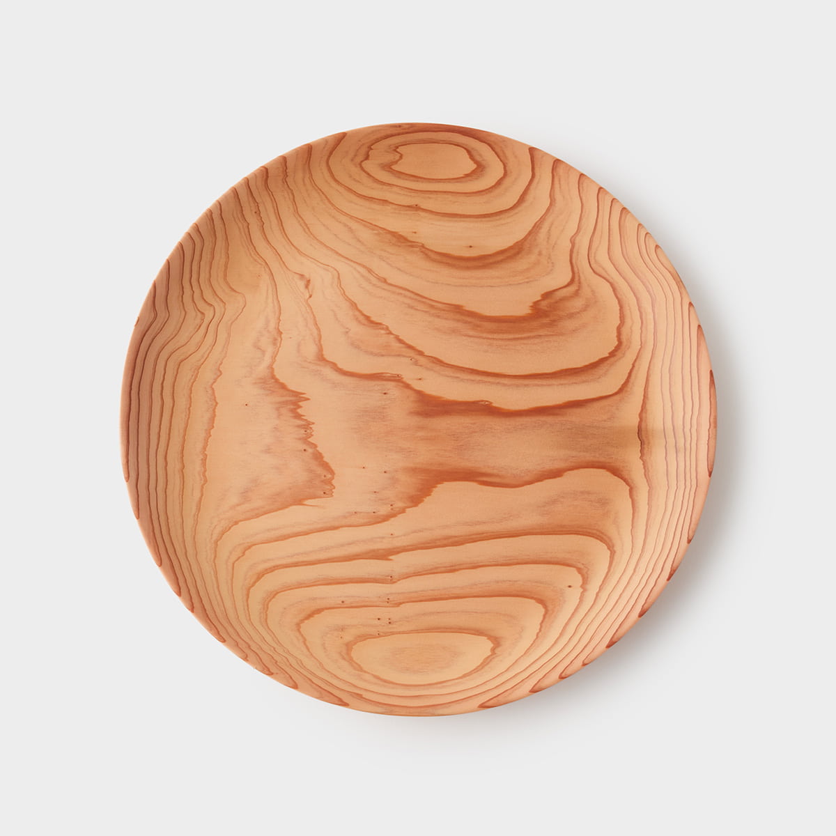 みんなでかこむ　秋田杉の木目を楽しむ木のお皿　無垢 1尺1寸 330mm｜KACOMI