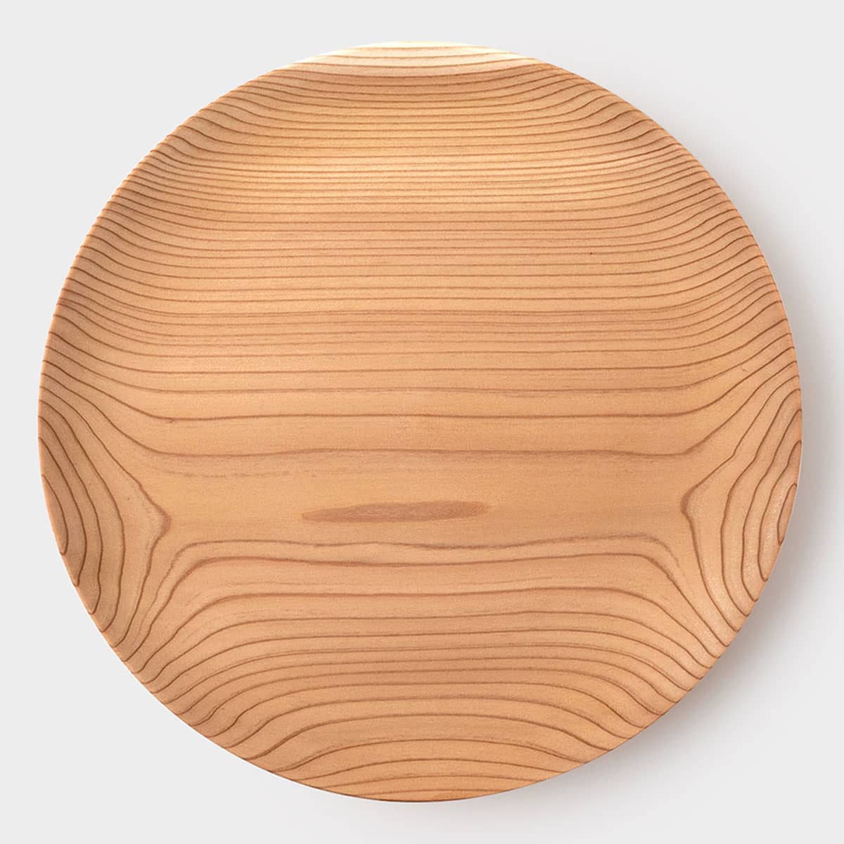 みんなでかこむ　秋田杉の木目を楽しむ木のお皿　無垢 1尺5寸 450mm｜KACOMI