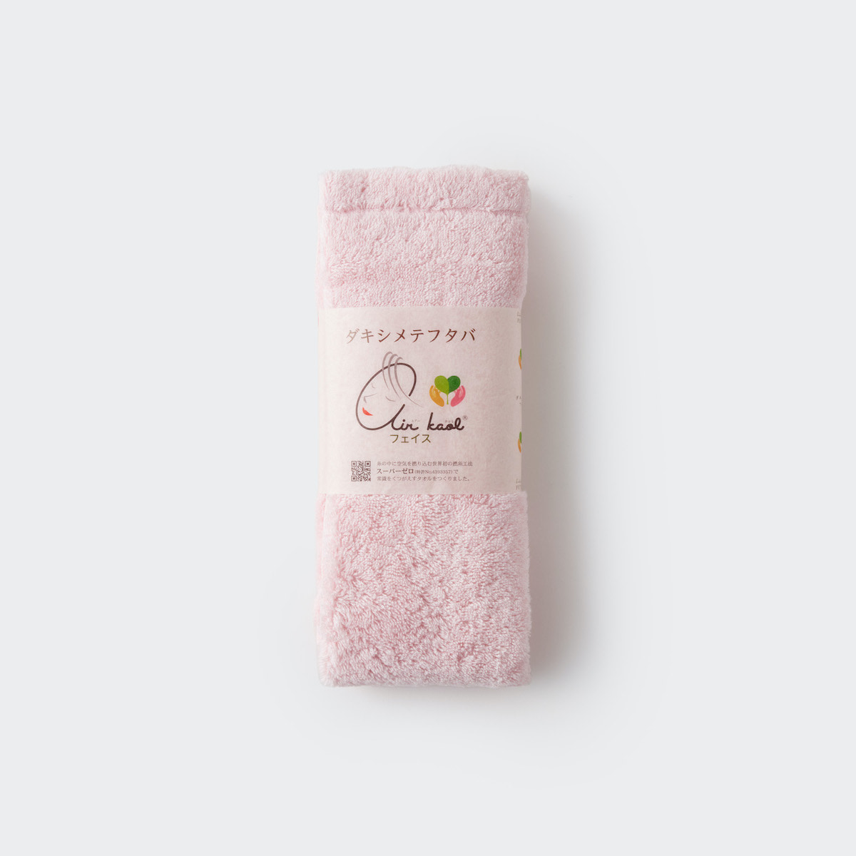 わたしをふわっと包み込む フェイスタオル（サクラ）｜エアーかおる ダキシメテフタバ