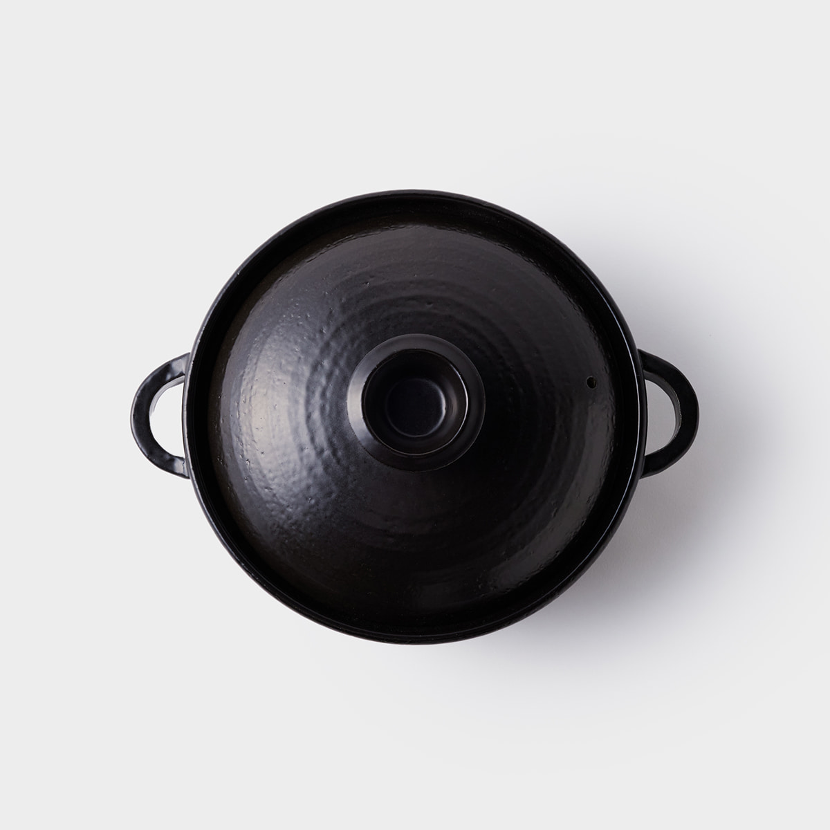 素材をいかす 萬古焼平鍋 24cm 黒（持ち手あり）｜FORMLADY - 日常茶飯器