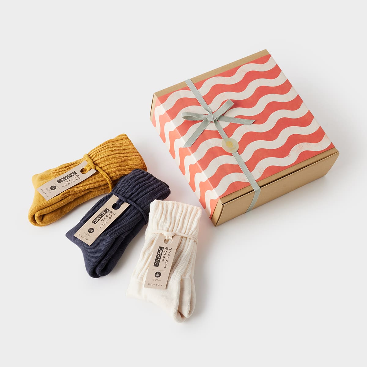 足元からこだわる方へ Kontexの履くタオル 靴下3点 Aセット｜HESTA LIFE限定ギフト
