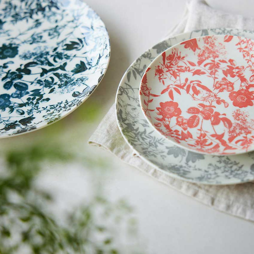 【美濃焼】ボタニカル柄で食卓を華やかに