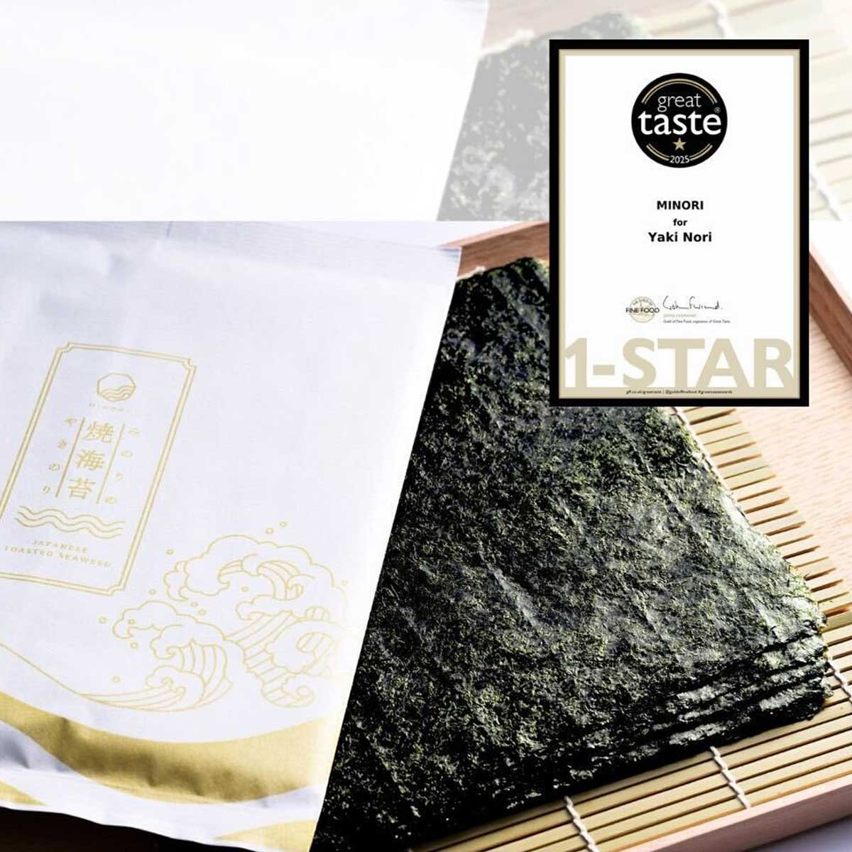 ＼Great Taste Awards 一つ星受賞／【MINORI-魅のり】極上・最上等級の厳選一番摘み焼き海苔（板のり全型10枚入）