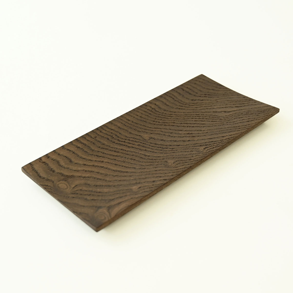 【佐藤木材容器】ロングプレート 神代けやき 木皿 27cm