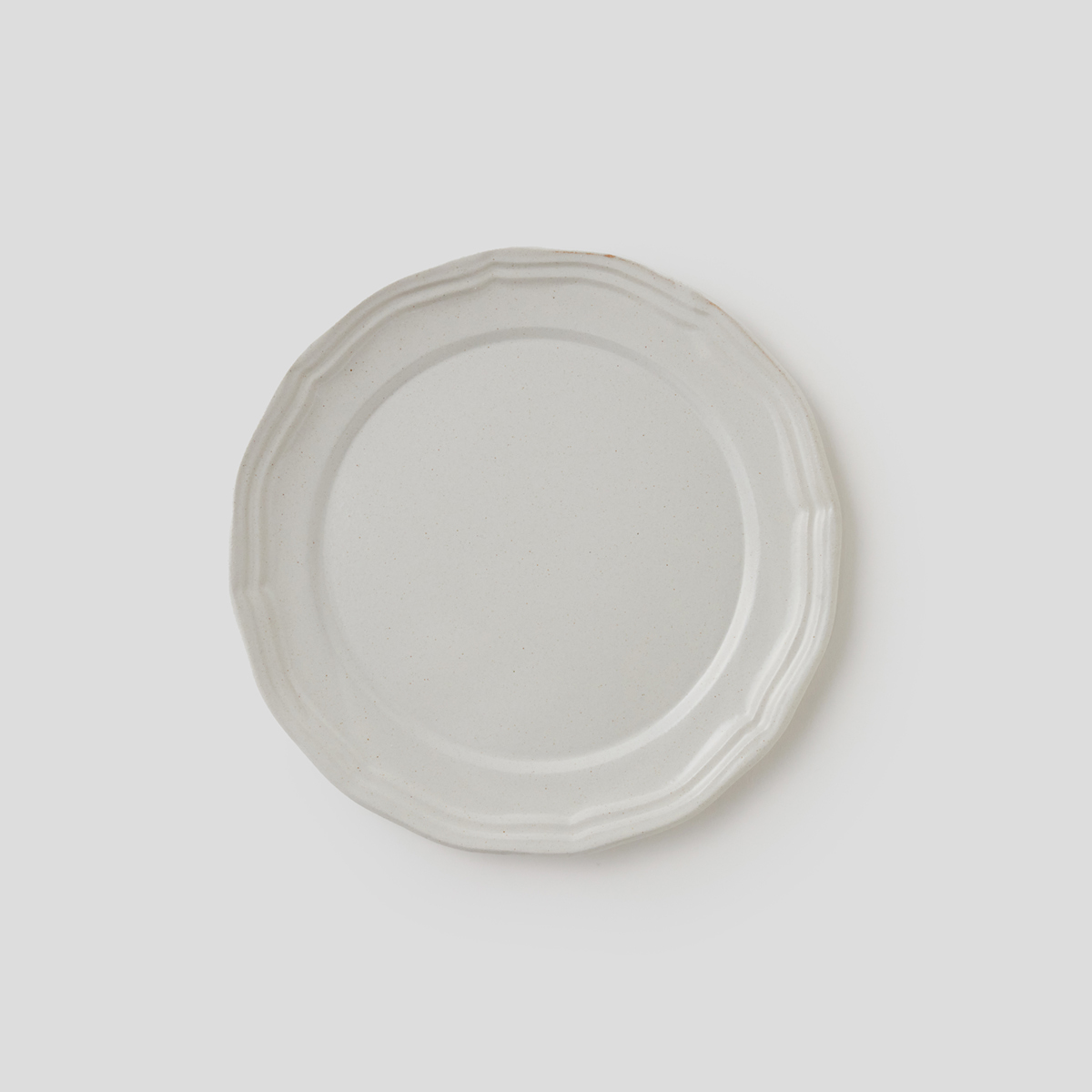 【益子焼】THE HARVEST ラ・モワッソン ビストロ 24cm デザートプレート ホワイト
