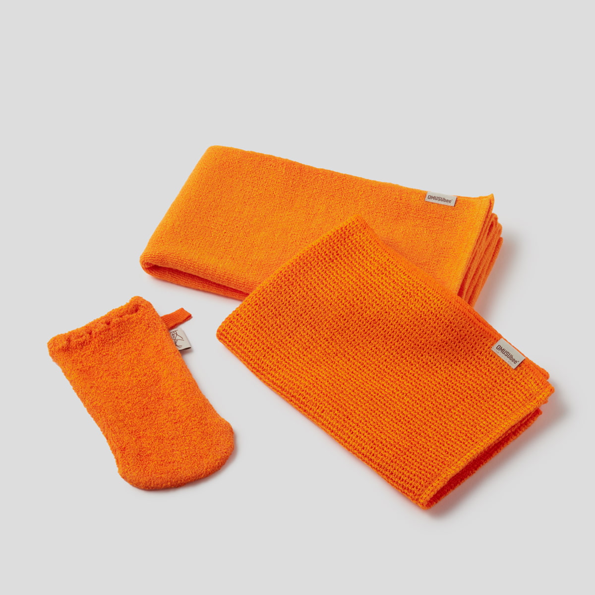 1日のリラックスタイムに ビビットカラーのバスタイムセット（オレンジ）｜From Yamagata