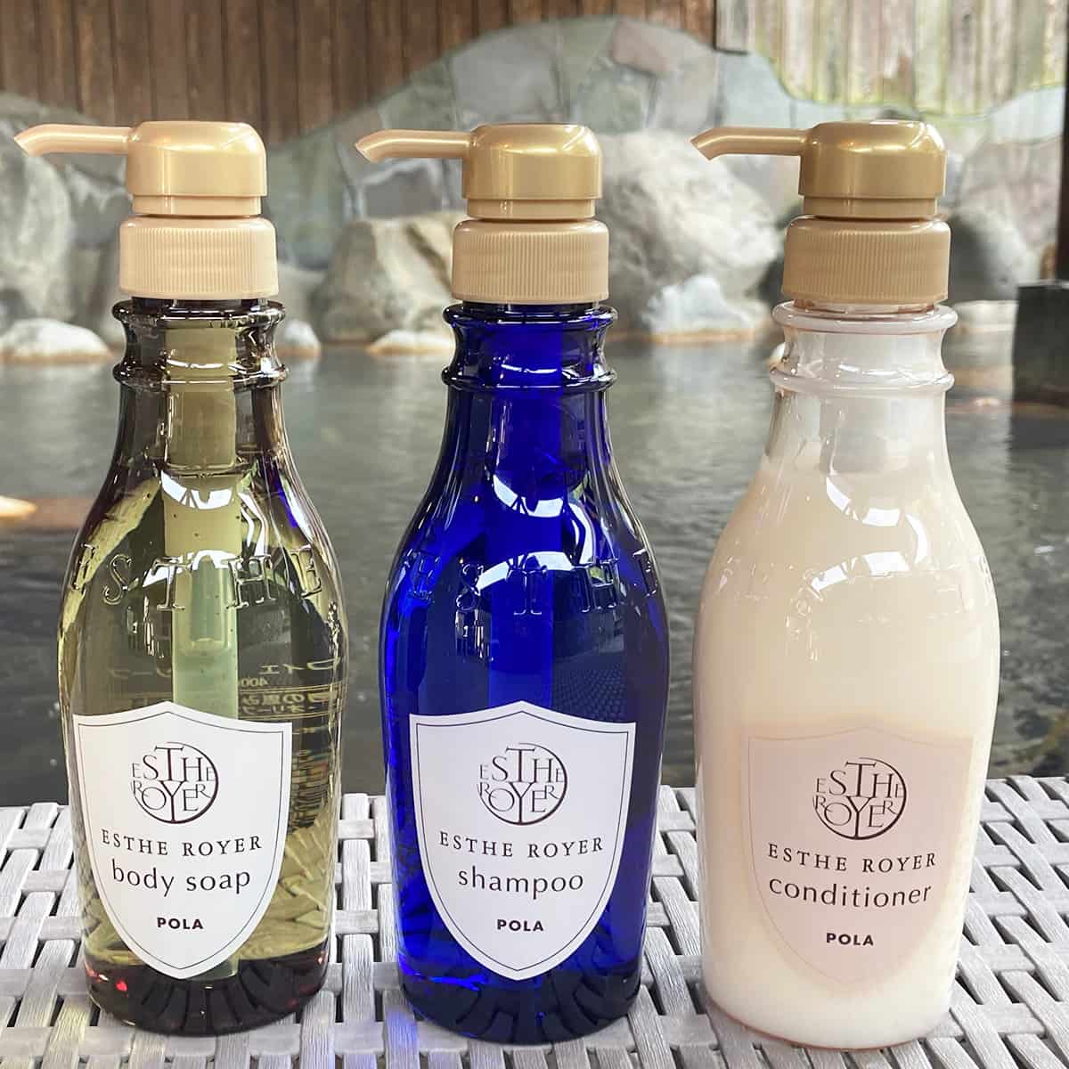 地中海リゾートの極上エステ体験を POLA エステロワイエ ヘア＆ボディケア3点セット｜板取川温泉セレクト