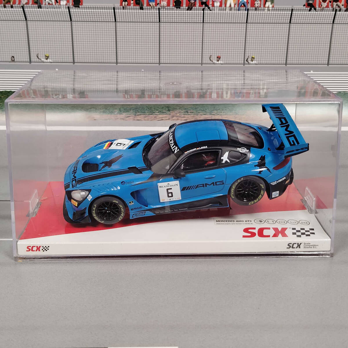1/32スロットカー MERCEDES BENZ AMG GT3 ”BLACK FALCON” #6/Hubert Haupt & Luca Stolz / メルセデスベンツAMG GT-3｜ザ グランリゾート エレガンデ淡路島セレクト