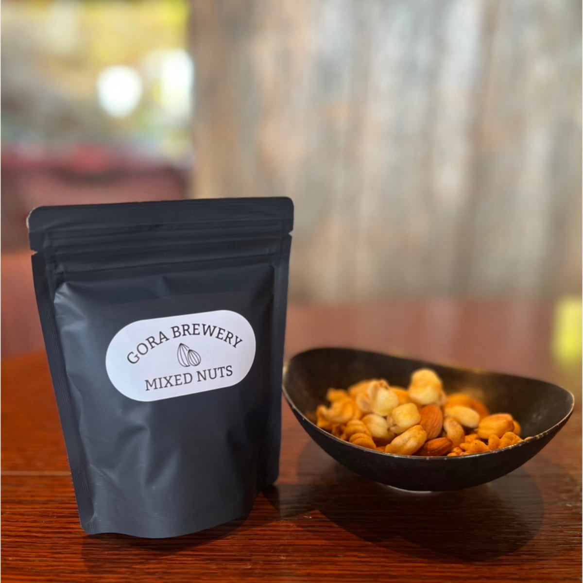 地ビールと相性抜群　GORA BREWERY特製スパイス仕上げ オリジナルミックスナッツ 60g ｜HESTA 箱根セレクト