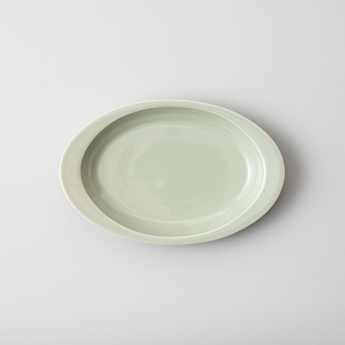 【波佐見焼】 HASAMI Season01　オーバルプレート　イエローベージュ