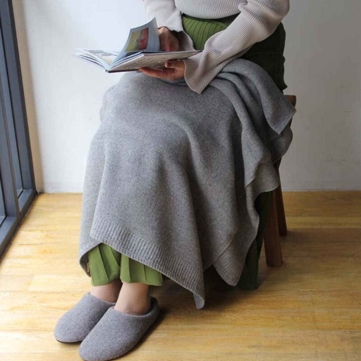 まるでウールのようにやわらかい ワッフル織りのビッグバスタオル XLサイズ（3色展開）｜Kontex - LANA（ラーナ）