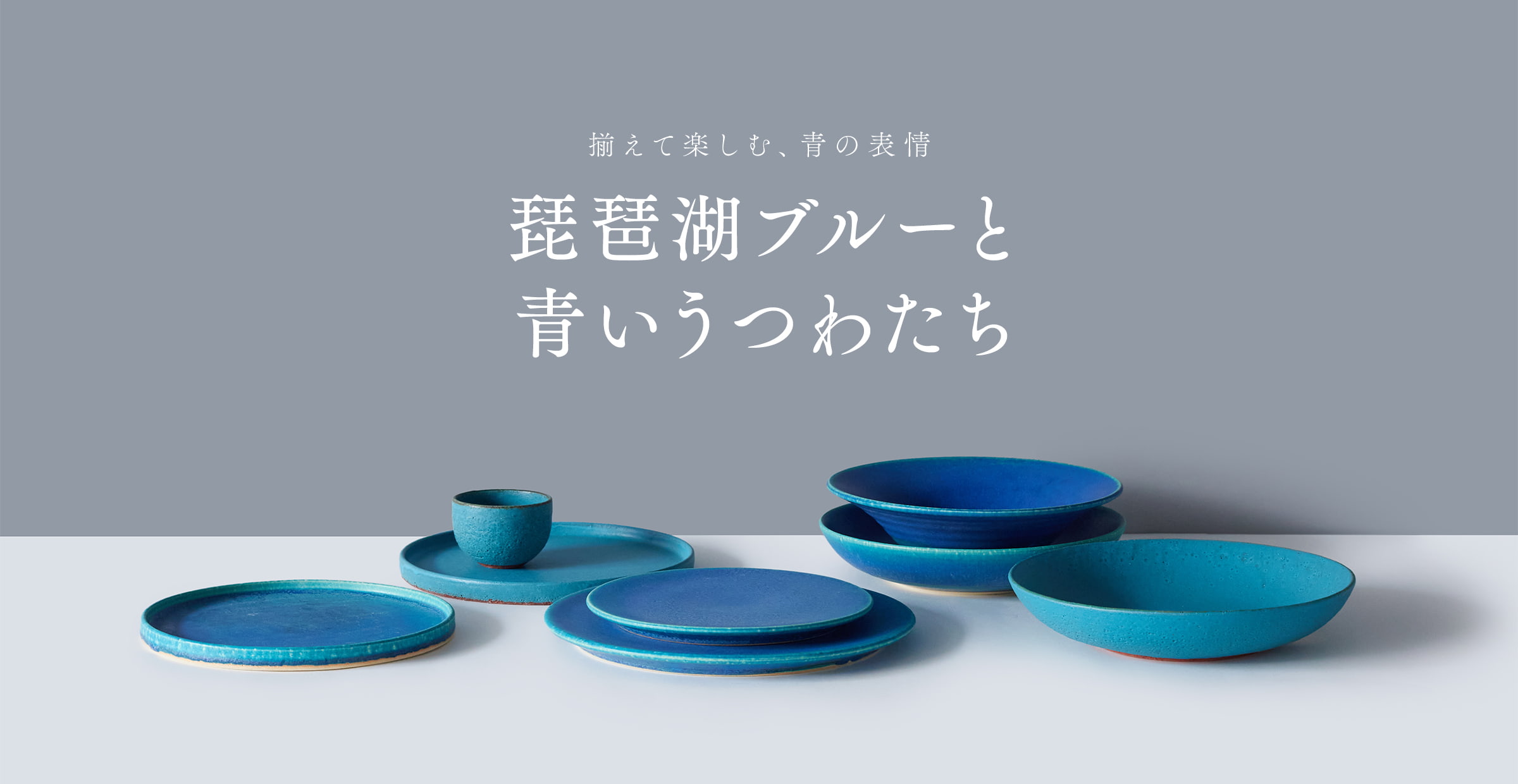 【お買いもの】琵琶湖ブルーと青いうつわたち