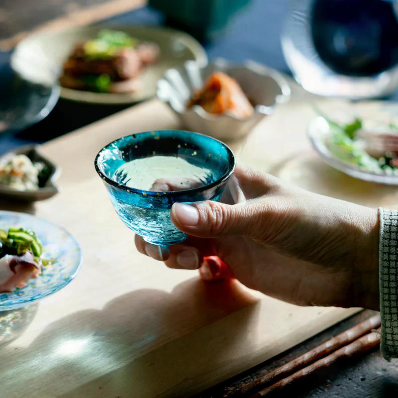 津軽びいどろ あおもりの海 盃 