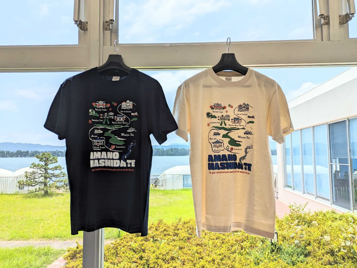 ＞こちらもおすすめ「天橋立マップ Tシャツ（ライトベージュ/ネイビー）」