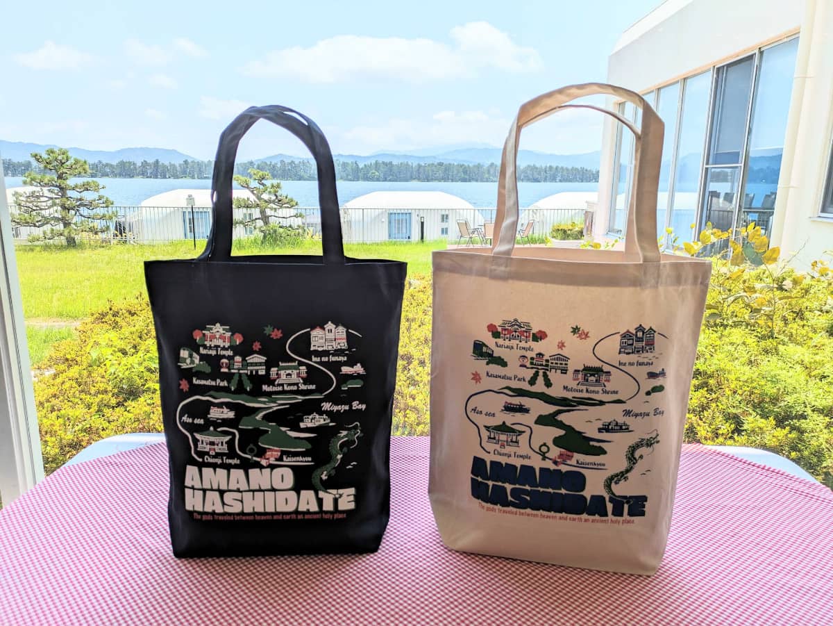 天橋立マップ トートバッグ