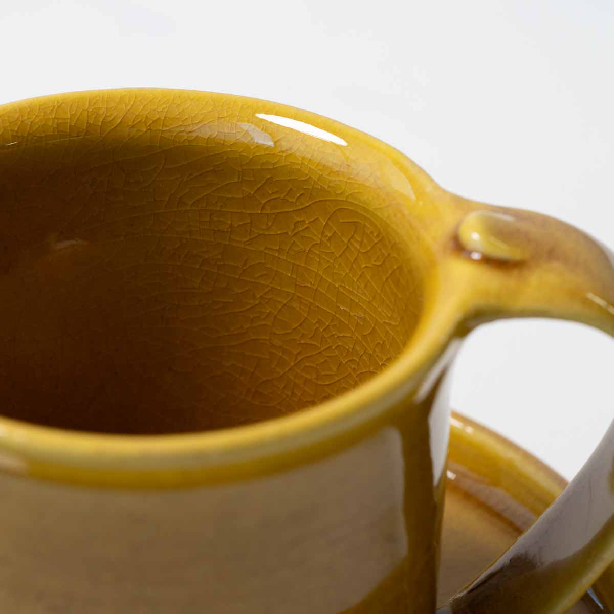 【信楽焼】utsuroi - うつろい - マグ＆切立皿セット Amber（アンバー）