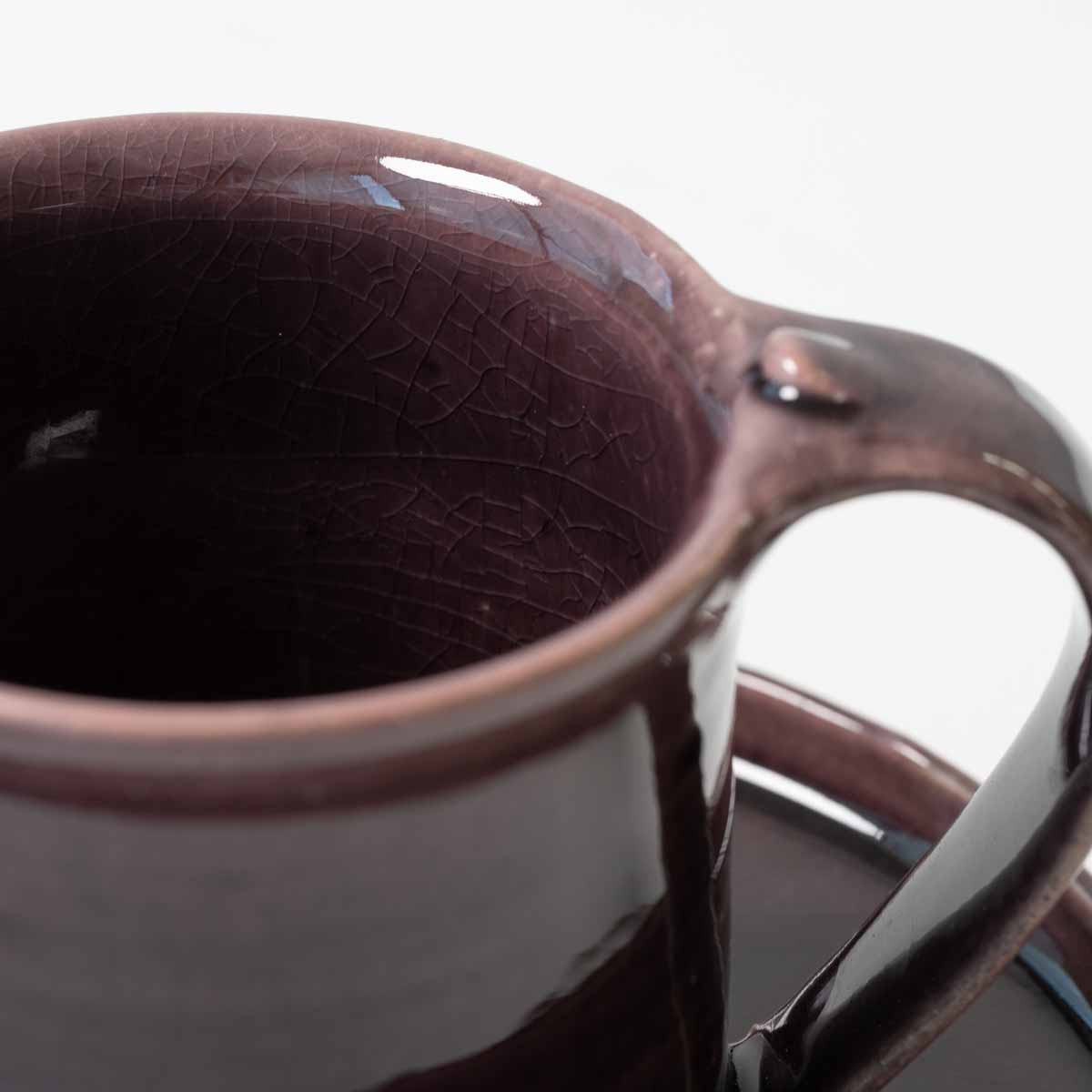 【信楽焼】utsuroi - うつろい - マグ＆切立皿セット Dusk（ダスク）