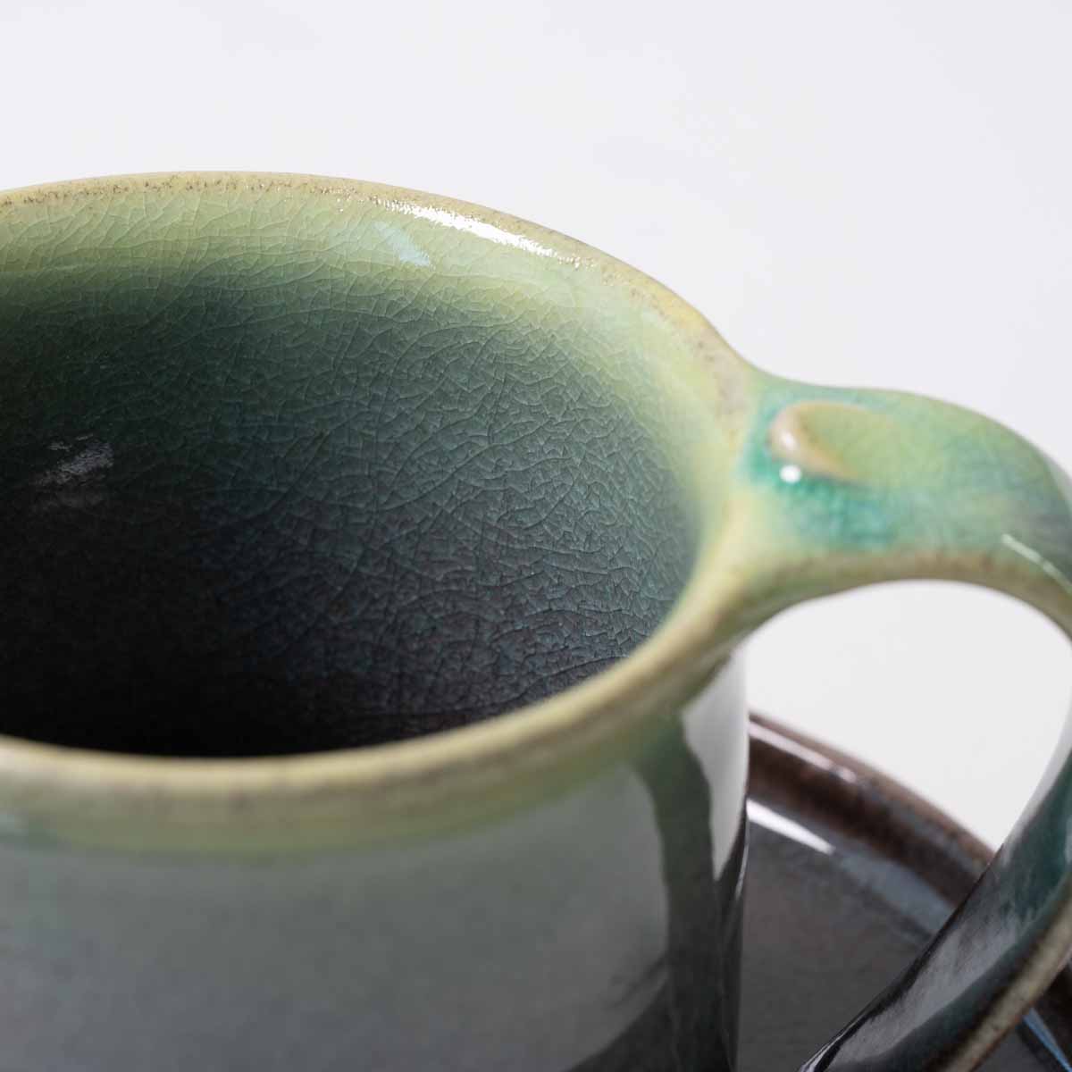 【信楽焼】utsuroi - うつろい - マグ＆切立皿セット  Mist（ミスト）