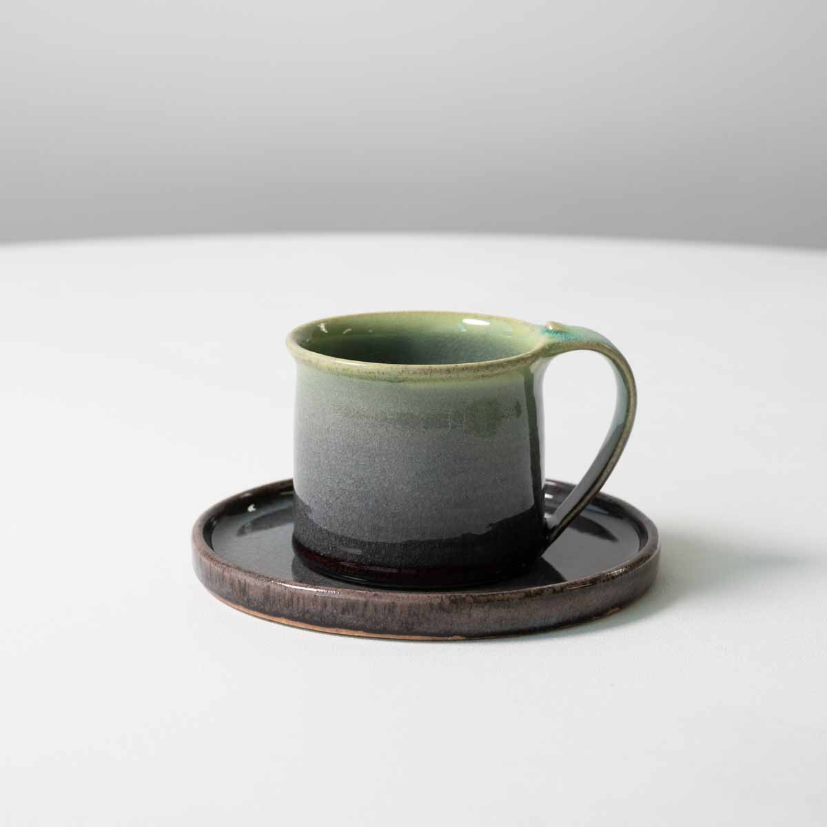 【信楽焼】utsuroi - うつろい - マグ＆切立皿セット  Mist（ミスト）