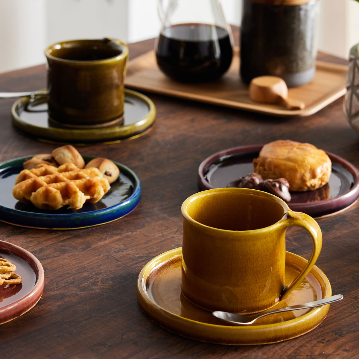 【信楽焼】utsuroi - うつろい - Sprout（スプラウト）マグカップ / 切立皿15.5cm