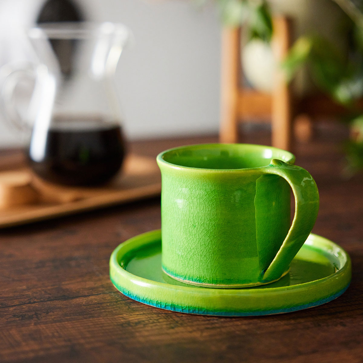 【信楽焼】utsuroi - うつろい - Sprout（スプラウト）マグカップ / 切立皿15.5cm