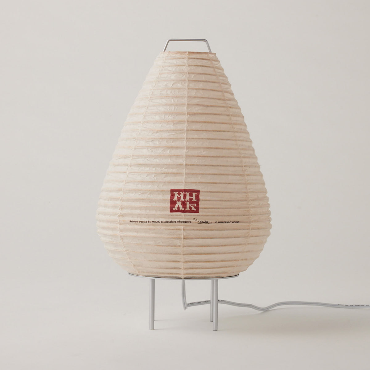 日本のいいもの 京都・小嶋商店の手描き提灯 ランプ - Meiji 32cm