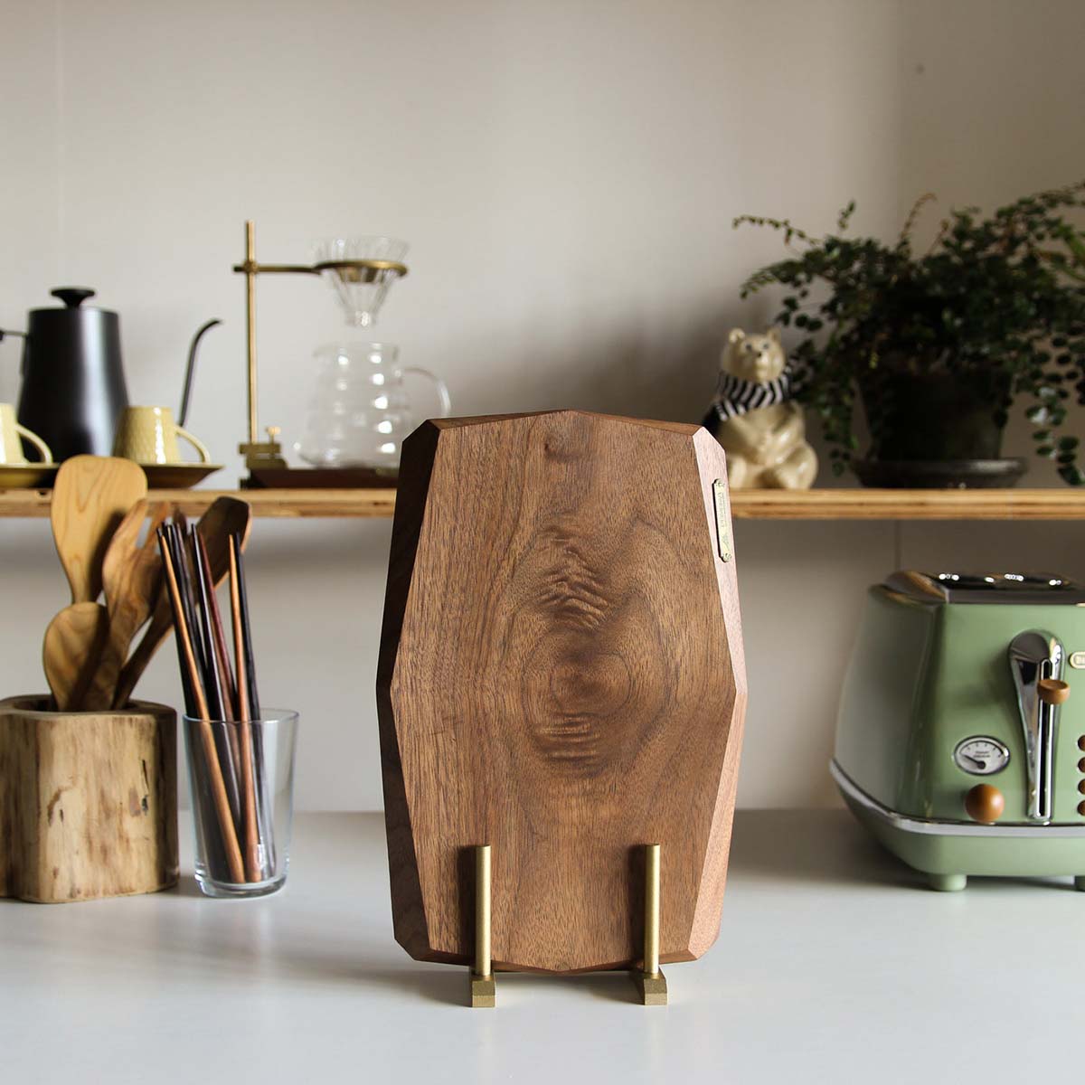 【FEDECA】ファセットカッティングボード SOLO ブラックウォルナット